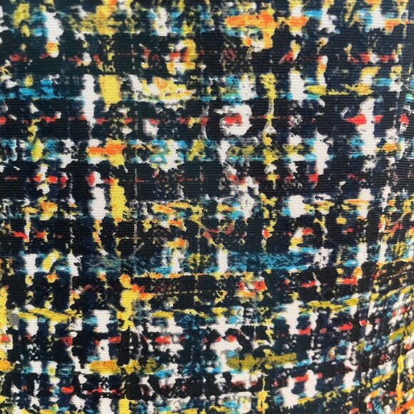 Joseph Ribkoff Modelo 164708X Scoop Nk 3/4 Slv Side Zip Abstract Print Dress 2 - Picture 11 of 15